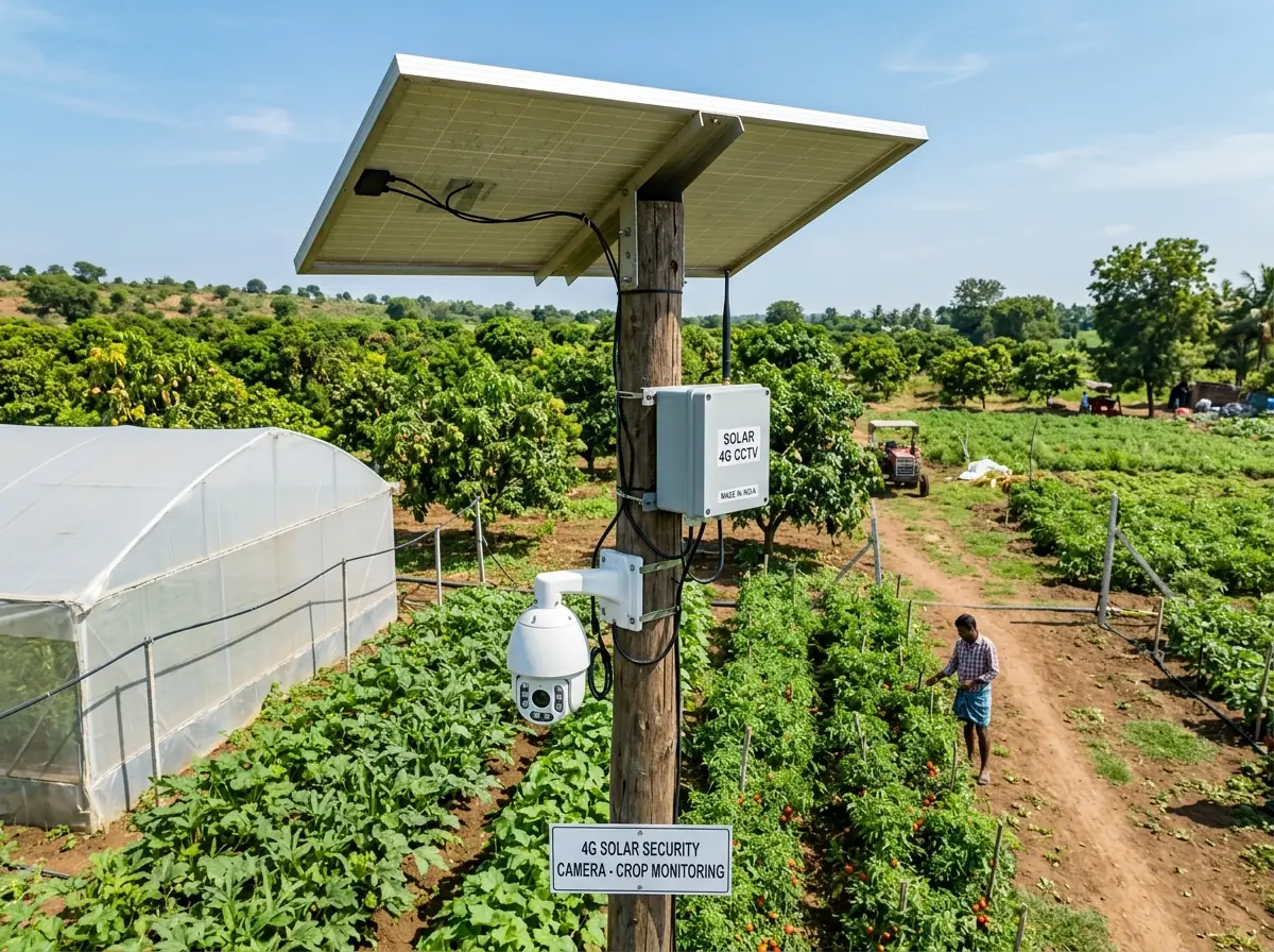 Agricultural Farm Solar CCTV Camera Installation