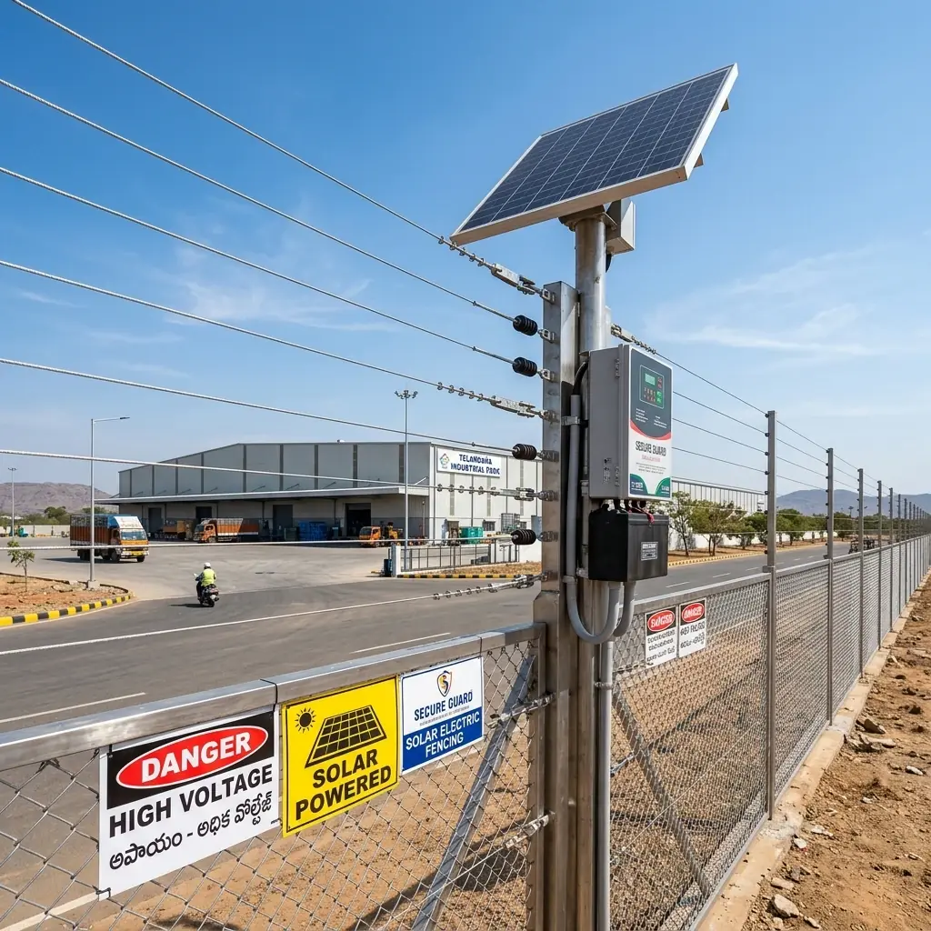Industrial Sites Solar Fencing