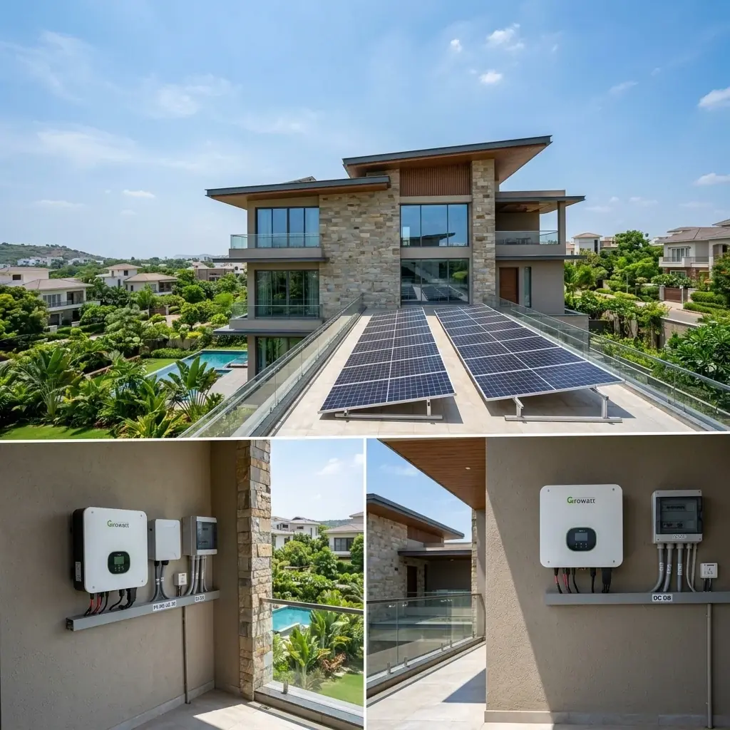 Rooftop Solar & Battery Backup Installation