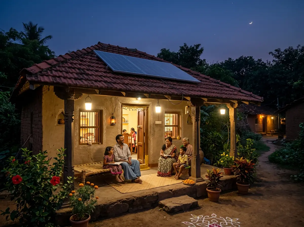 Rural Home Solar Lighting Project