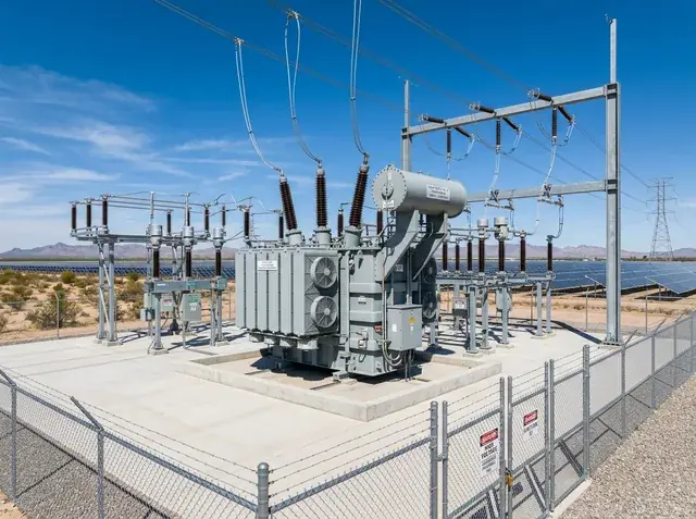 HT Step-Up Power Transformer Substation for PM-KUSUM Solar Grid Evacuation